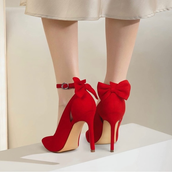 Cute Women's Pointed Toe High Heels Ankle Strap Size US-7 - Picture 1 of 6